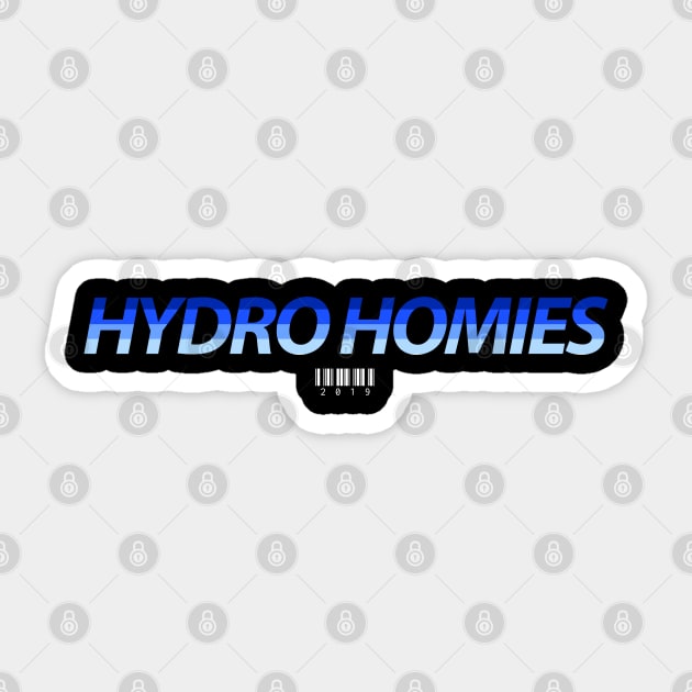 Hydro Homies White Bars Sticker by felixbunny